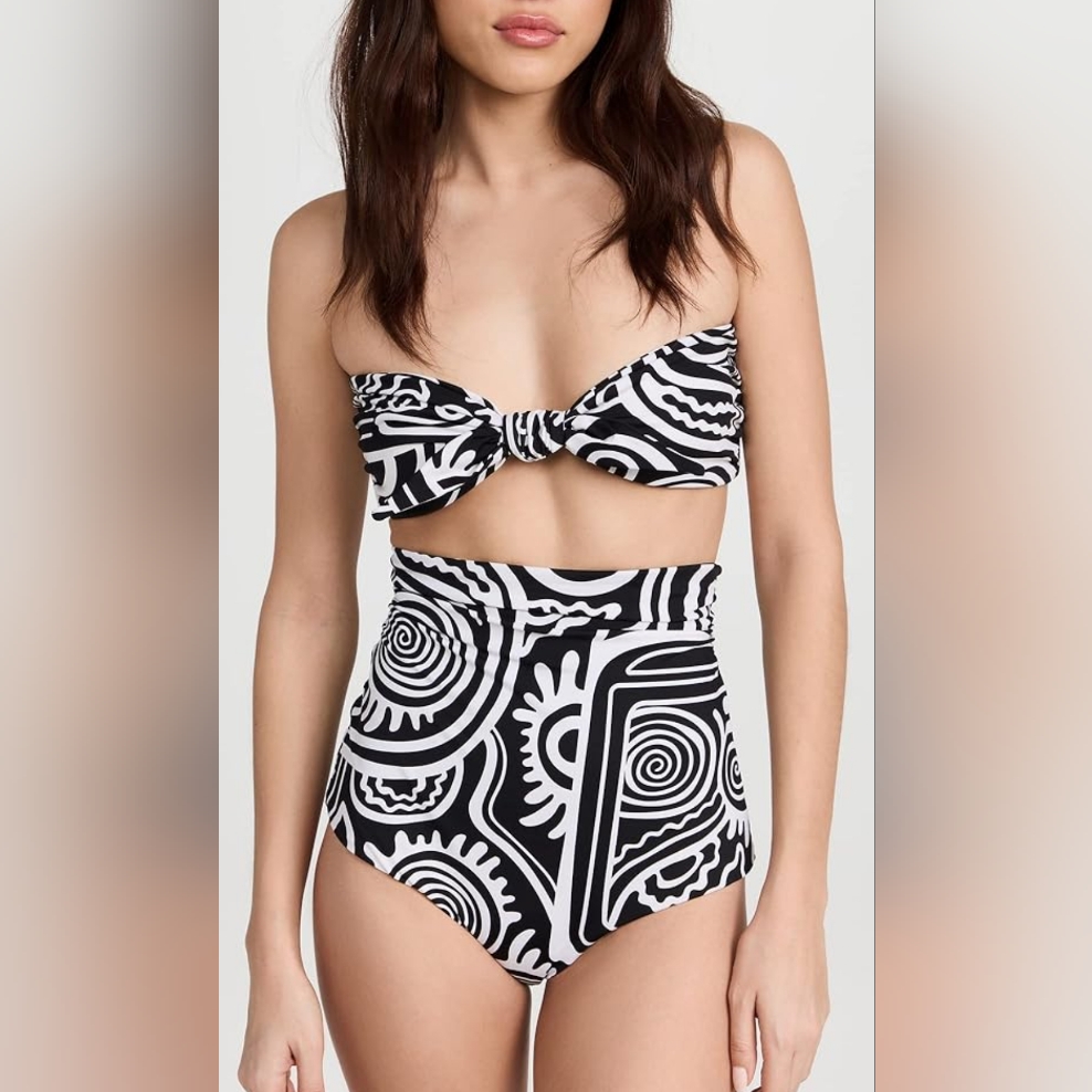 Nwt Mara Hoffman Kai Top Top & Bobbi Bottom Xs Bikini Set -